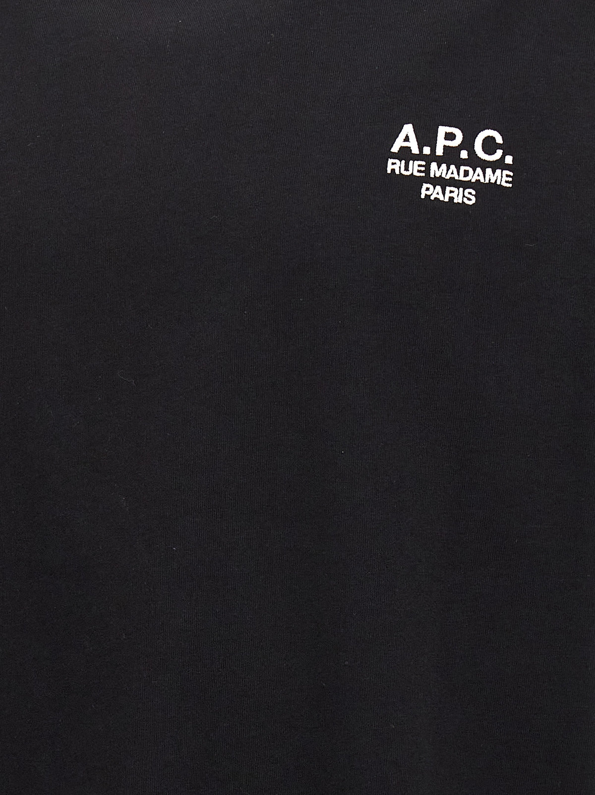 A.P.C. Standard Rue Madame Black Cotton T-Shirt