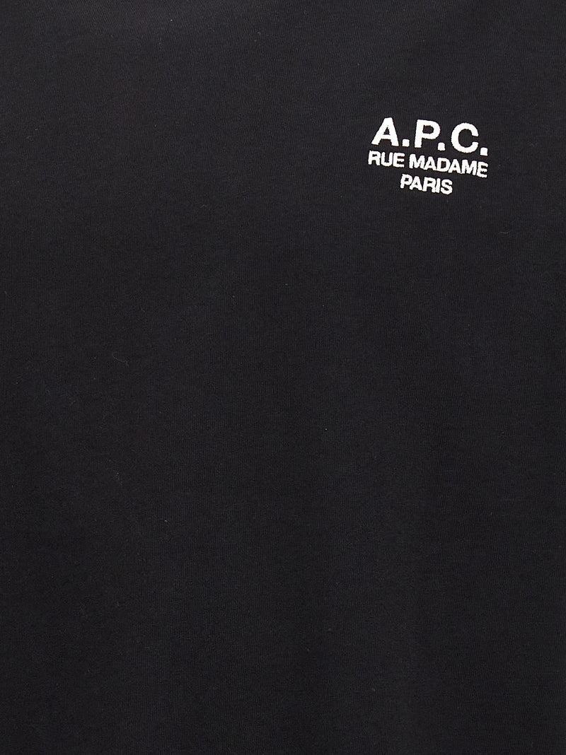 A.P.C. Standard Rue Madame Black Cotton T-Shirt