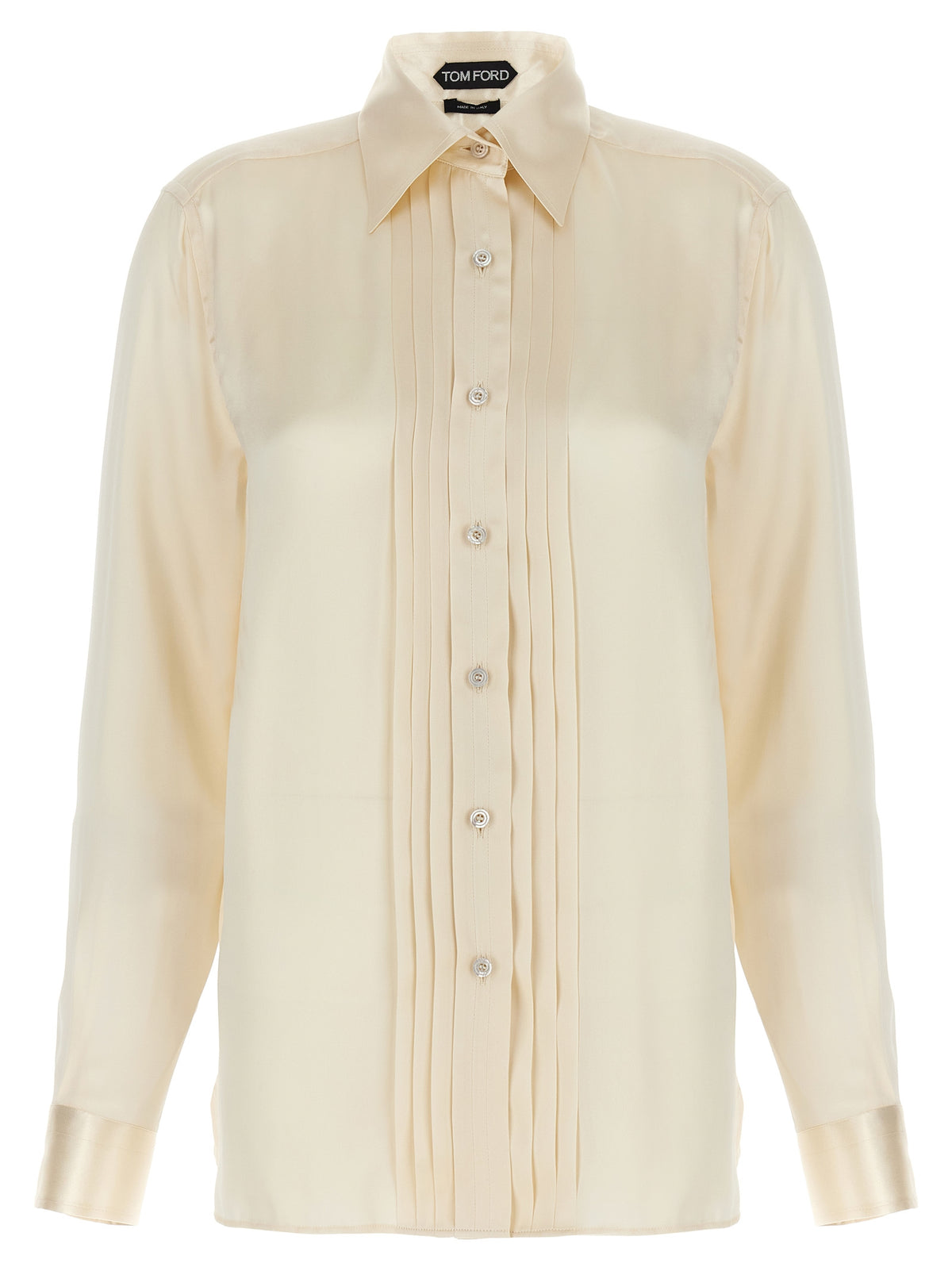 Tom Ford White Silk Blouse - Elegant Women's Shirt