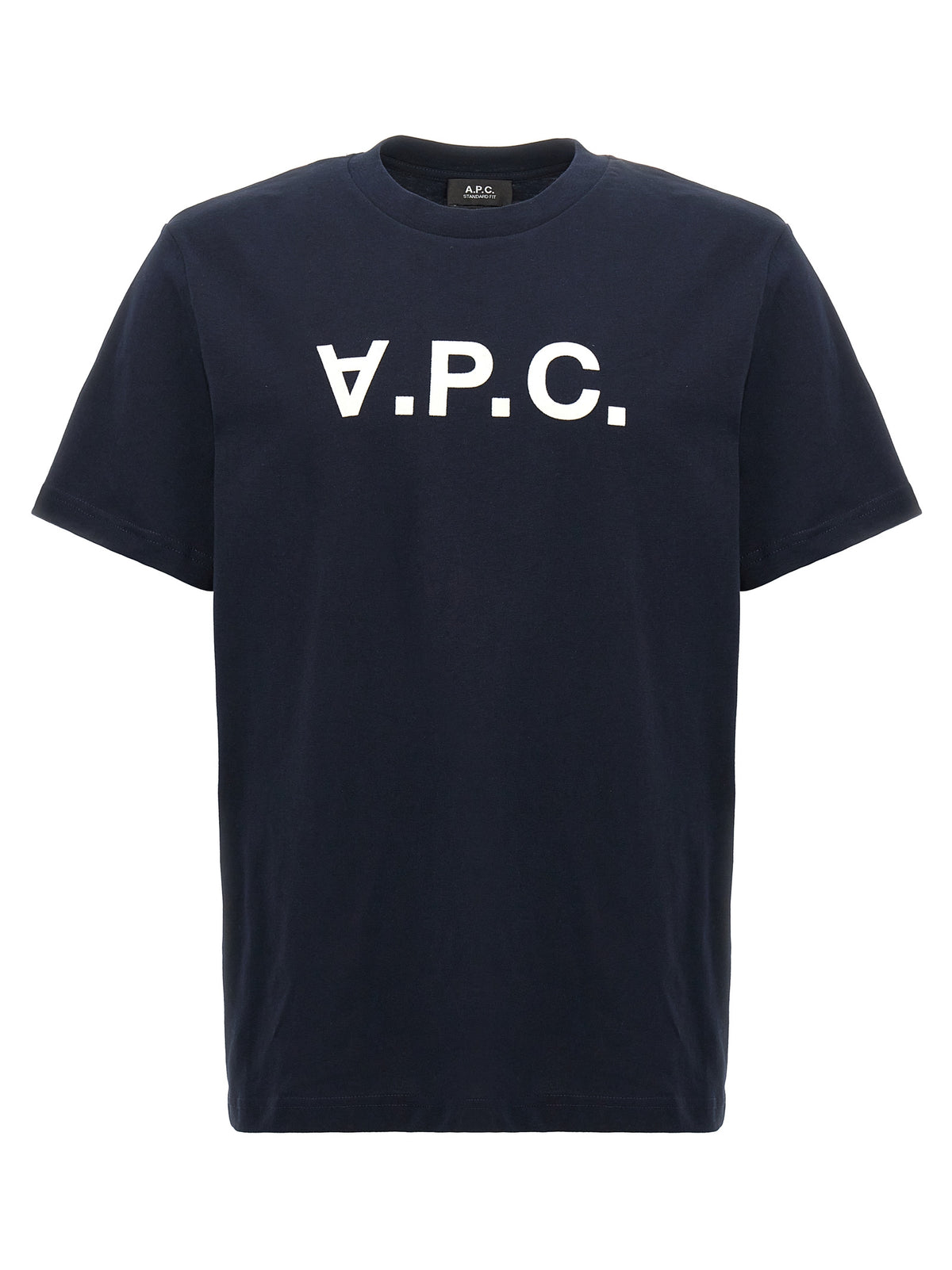 A.P.C. Blue Cotton T-Shirt - VPC Crew Neck