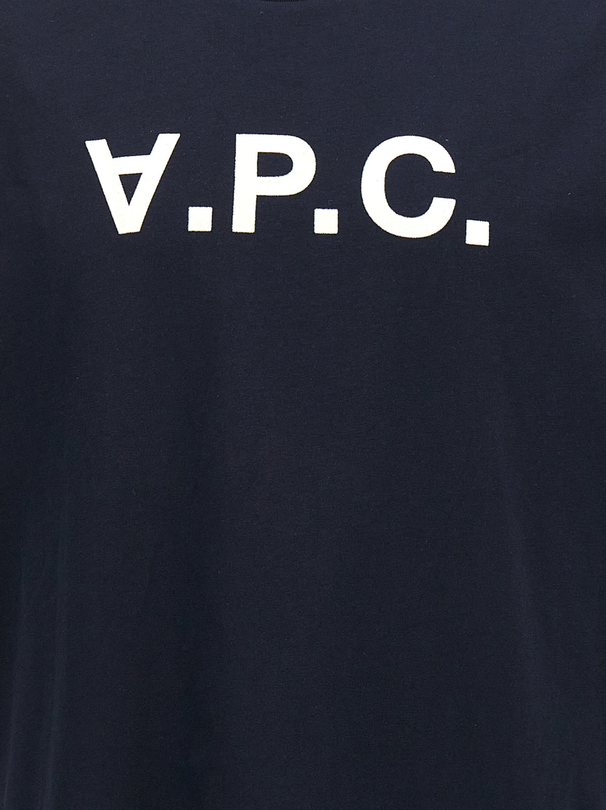 A.P.C. Blue Cotton T-Shirt - VPC Crew Neck