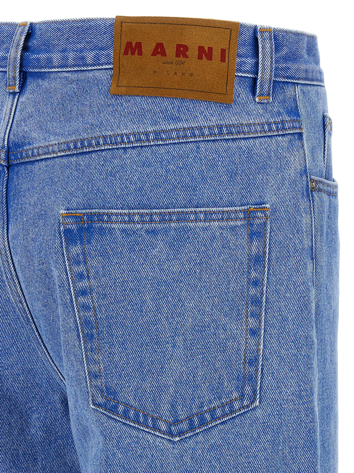Marni Blue Cotton Denim Jeans - Bold Style & Luxury