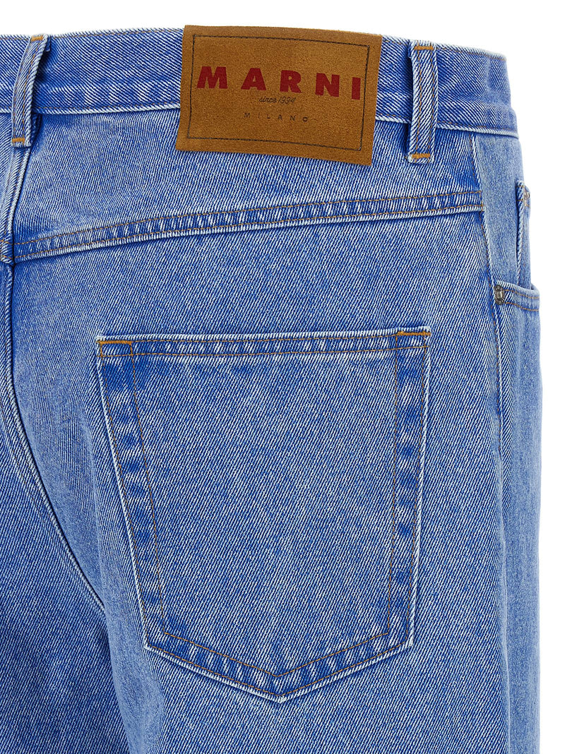 Marni Blue Cotton Denim Jeans - Bold Style & Luxury