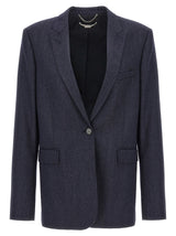 Stella McCartney Blue Viscose Blazer