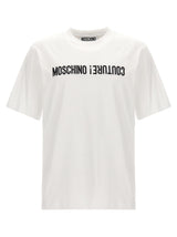 Moschino Bicolor Cotton T-Shirt - White/Black