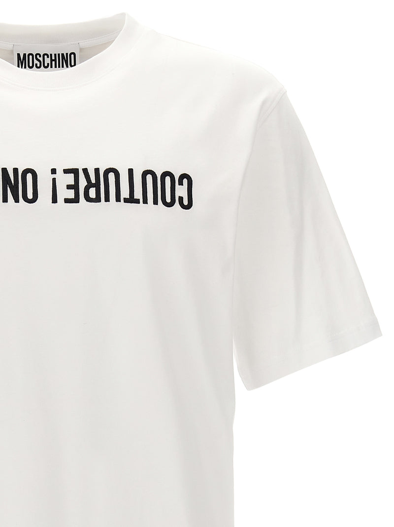 Moschino Bicolor Cotton T-Shirt - White/Black