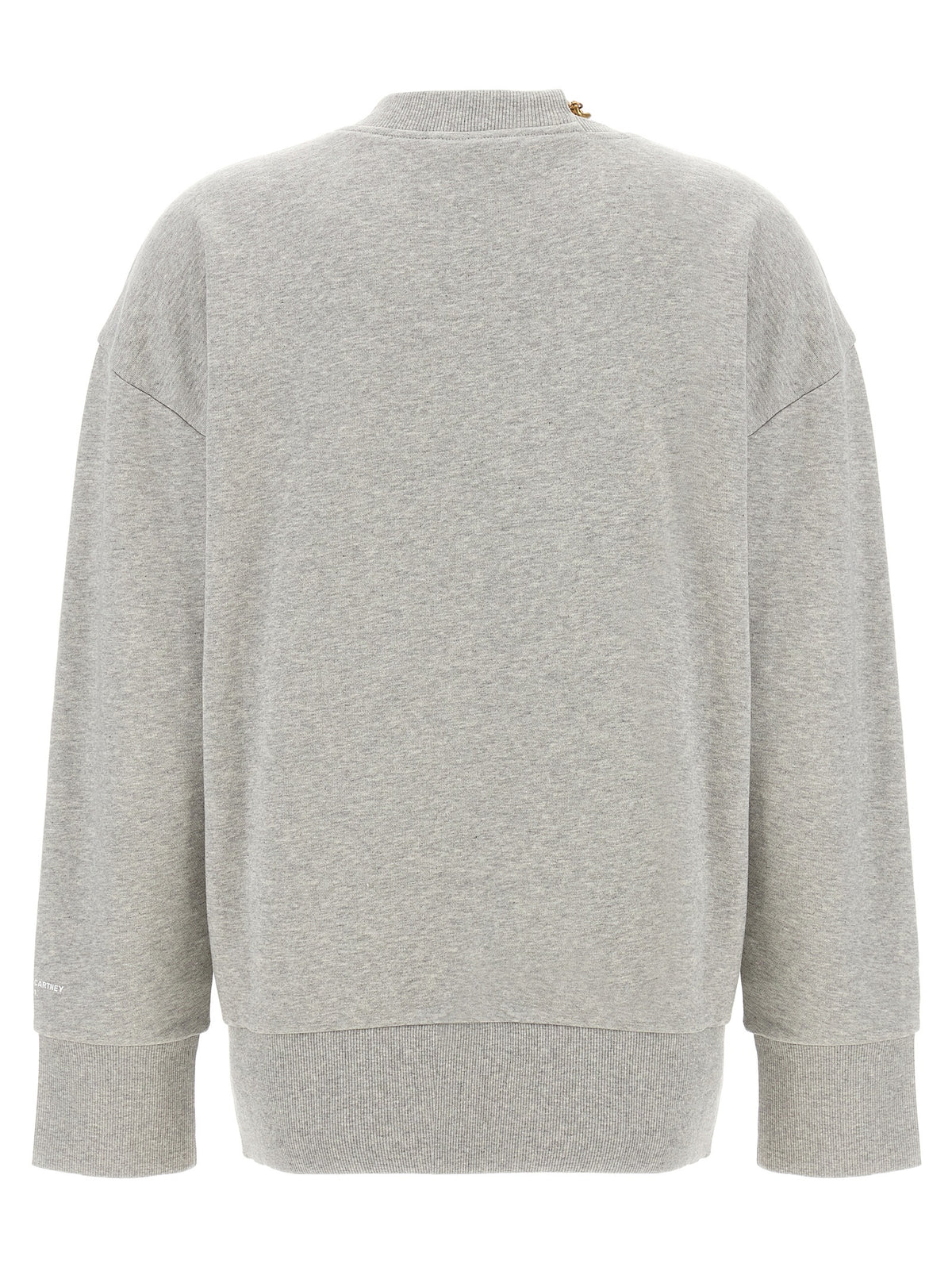 Stella McCartney Gray Cotton Sweatshirt with Chain Detail