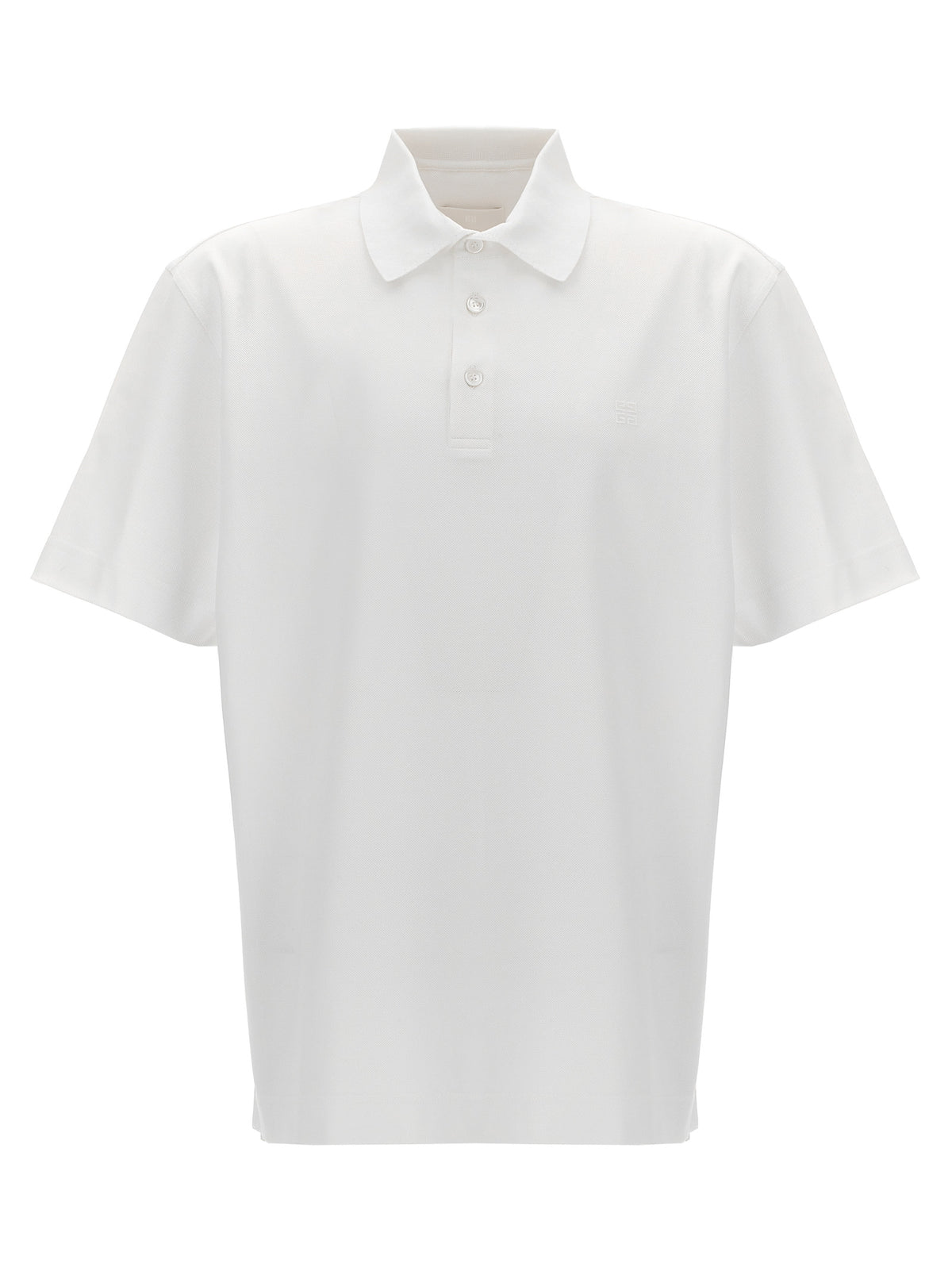 Givenchy White Cotton Polo Shirt for Men