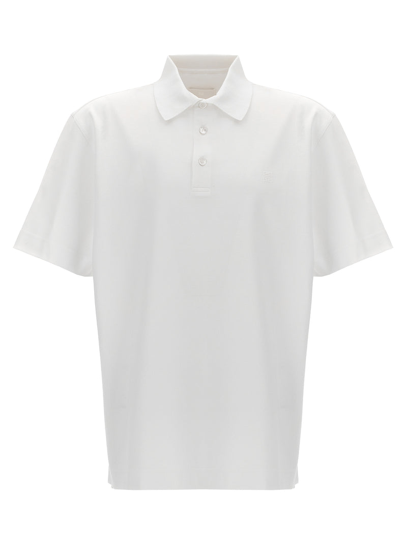Givenchy White Cotton Polo Shirt for Men