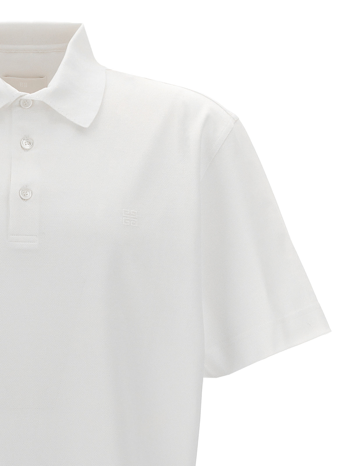 Givenchy White Cotton Polo Shirt for Men