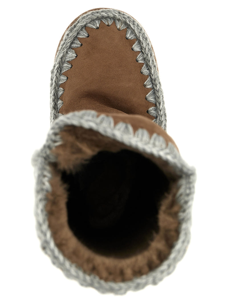 Mou Eskimo 40 Brown Lamb Leather Over The Knee Boots