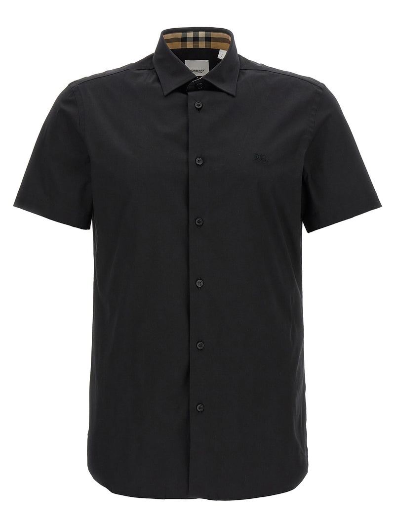 Burberry Sherfield Black Stretch Cotton Blouse