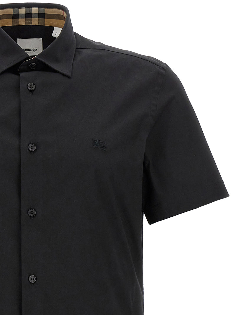 Burberry Sherfield Black Stretch Cotton Blouse