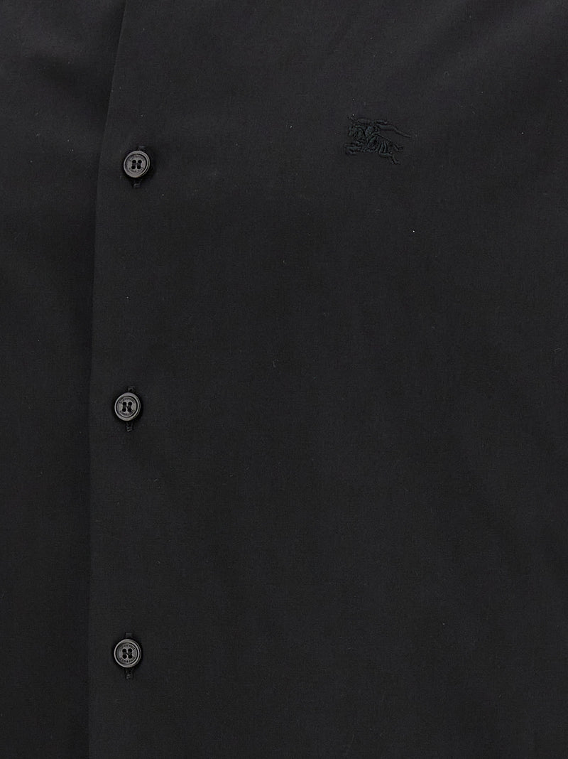 Burberry Sherfield Black Stretch Cotton Blouse