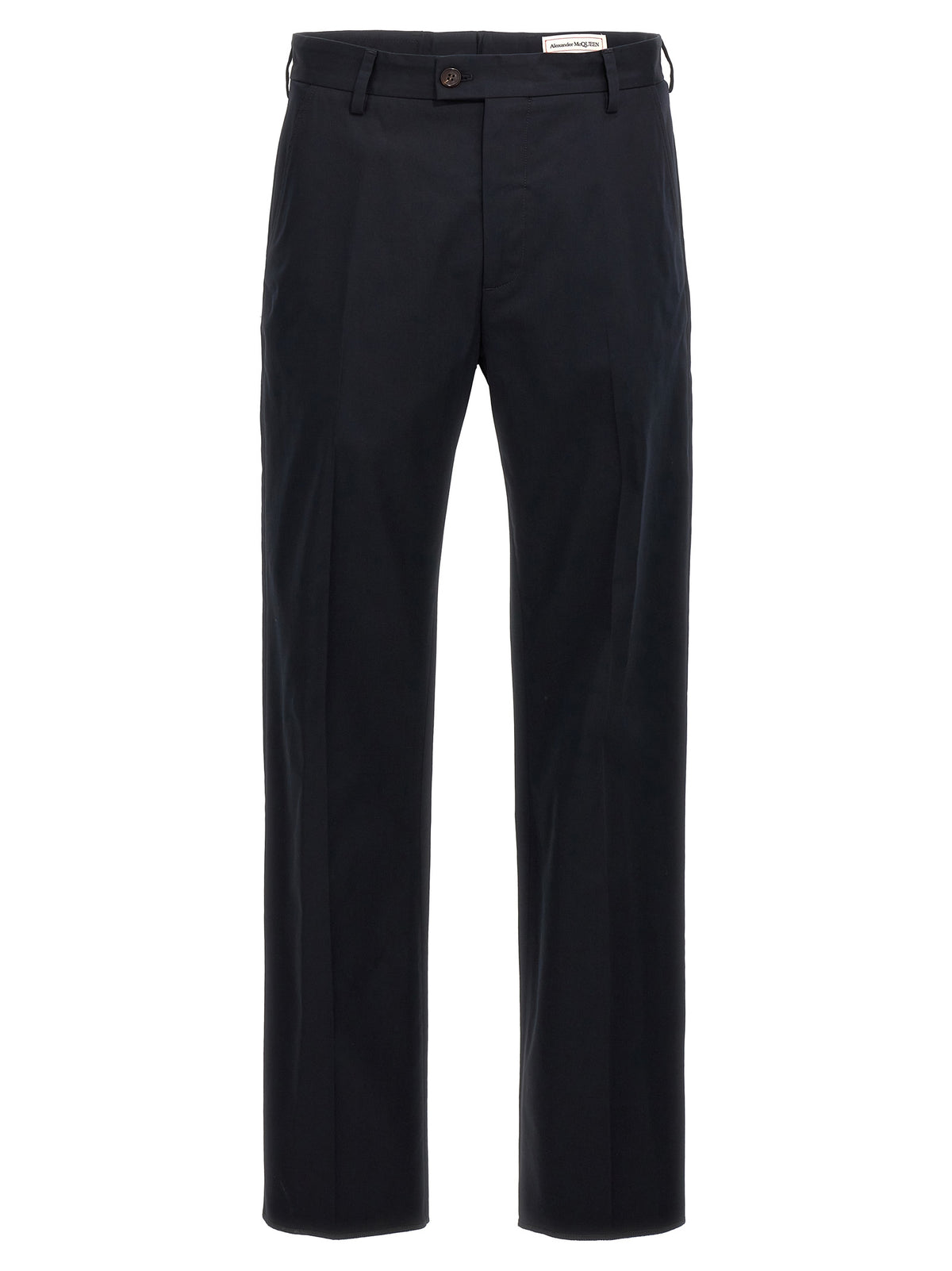 Alexander McQueen Camera Strap Chino Trousers in Blue