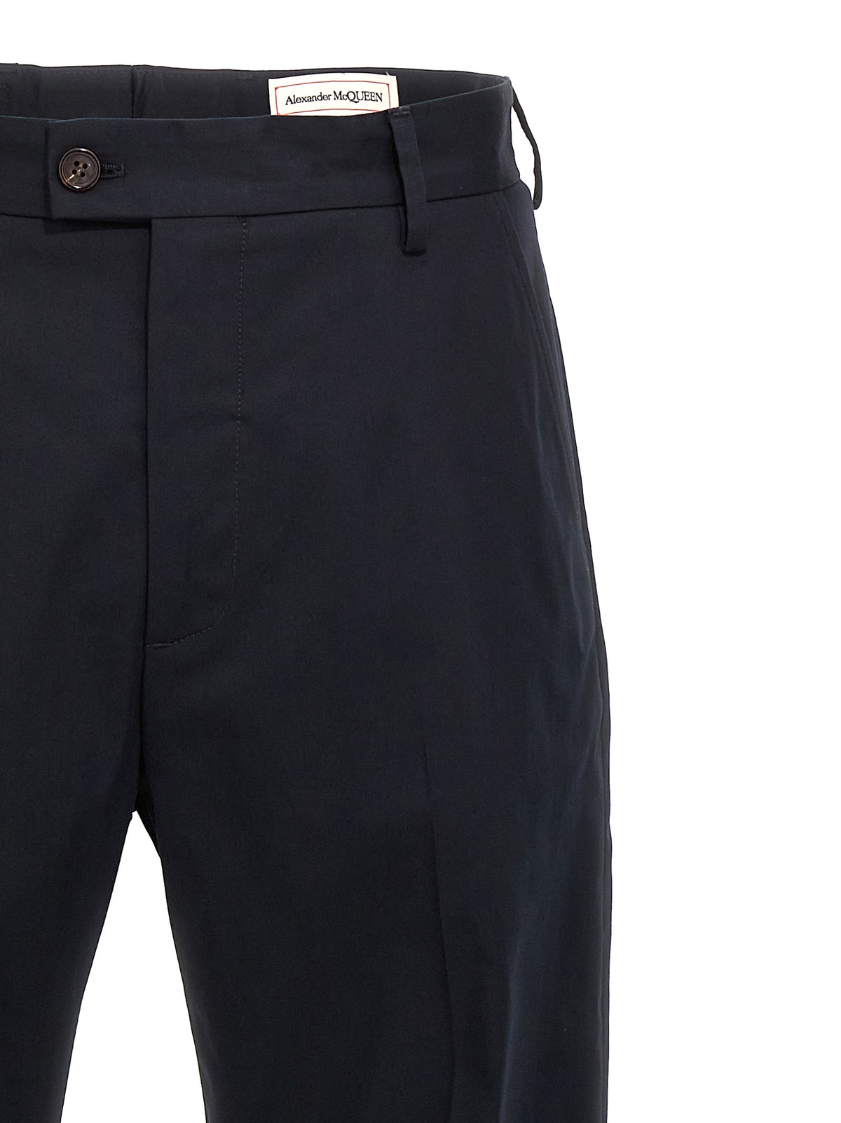 Alexander McQueen Camera Strap Chino Trousers in Blue