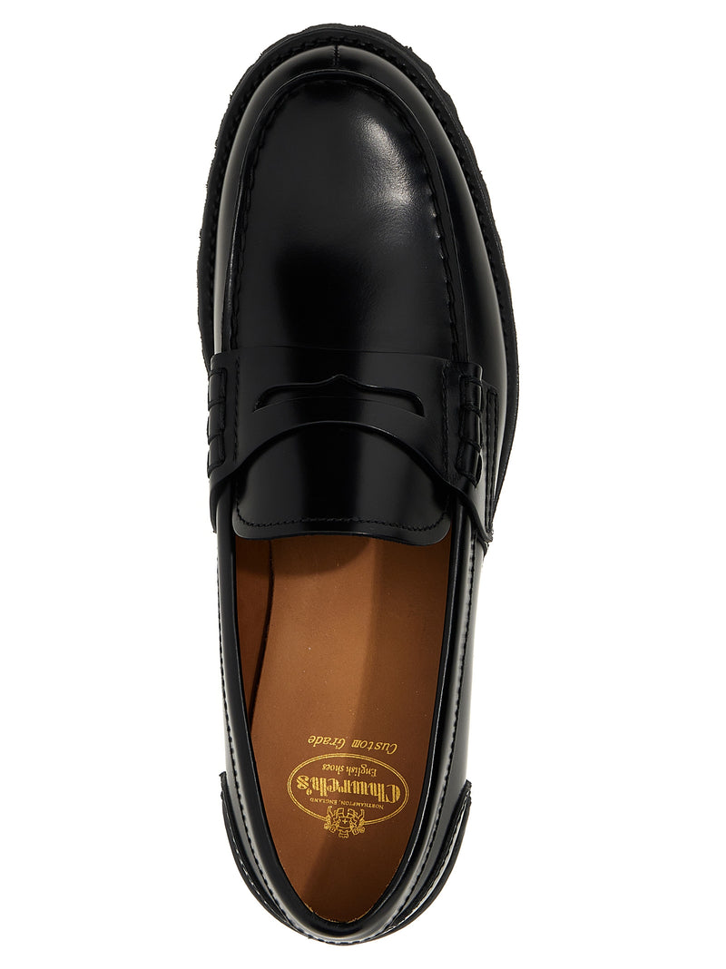 Church's Pembrey T2 Black Cowhide Slip-On Loafers for Women