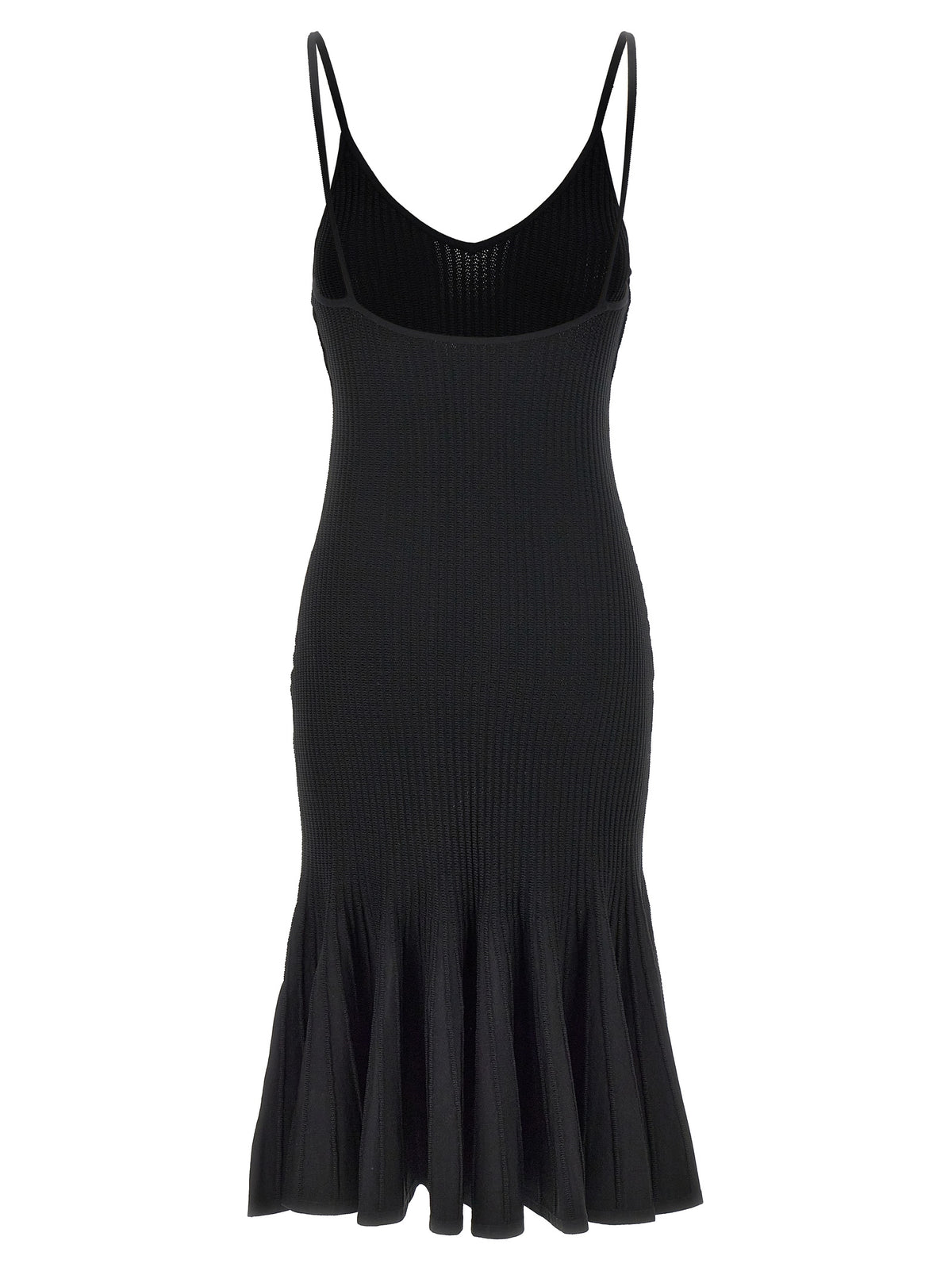 Khaite Black Viscose Midi Dress - Queen Collection