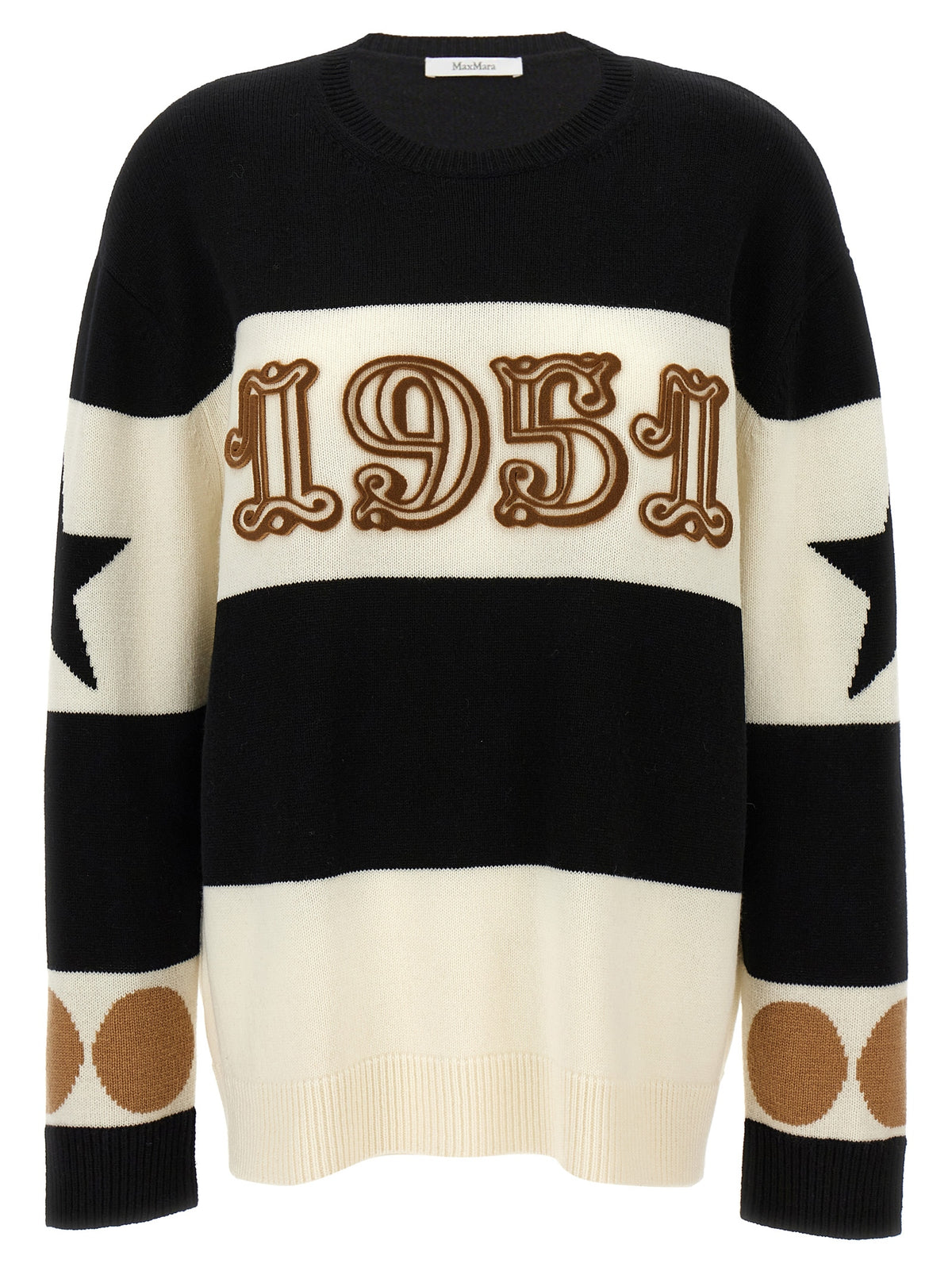 Max Mara Dirce Black Wool and Cashmere Cardigan