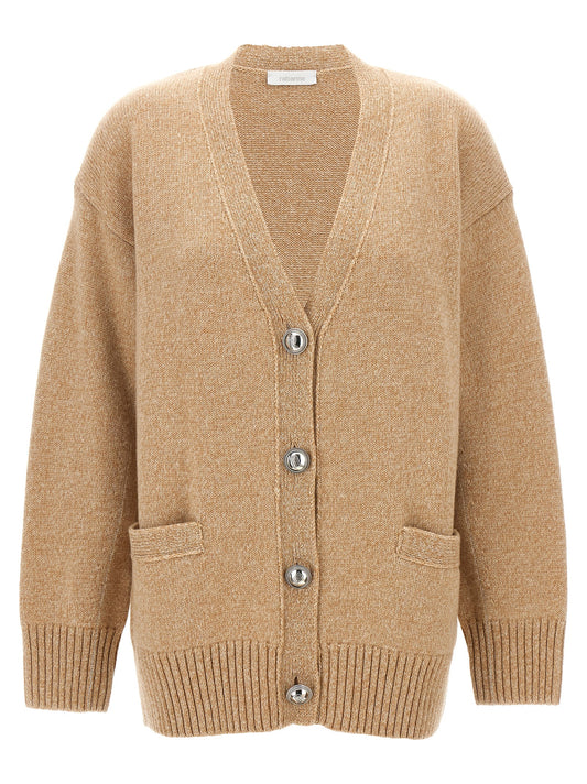 Cardigan Paco Rabanne en laine beige