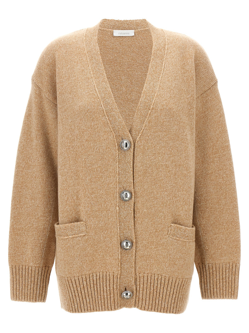 Paco Rabanne Beige Wool Cardigan