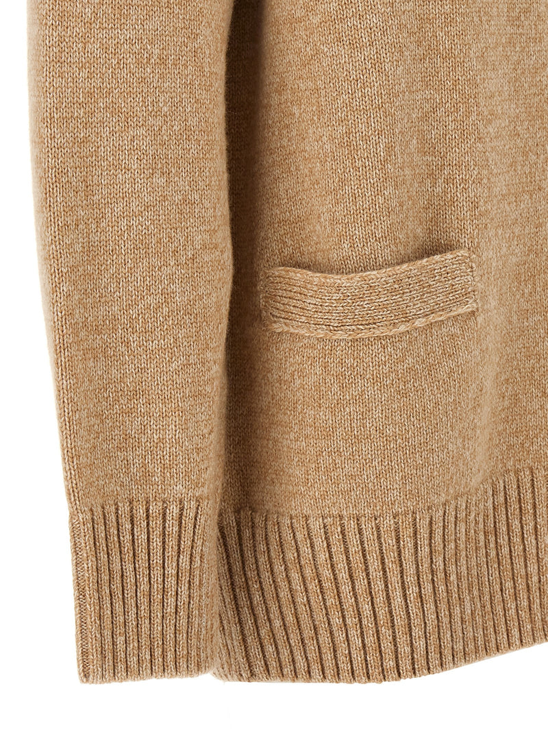 Paco Rabanne Beige Wool Cardigan