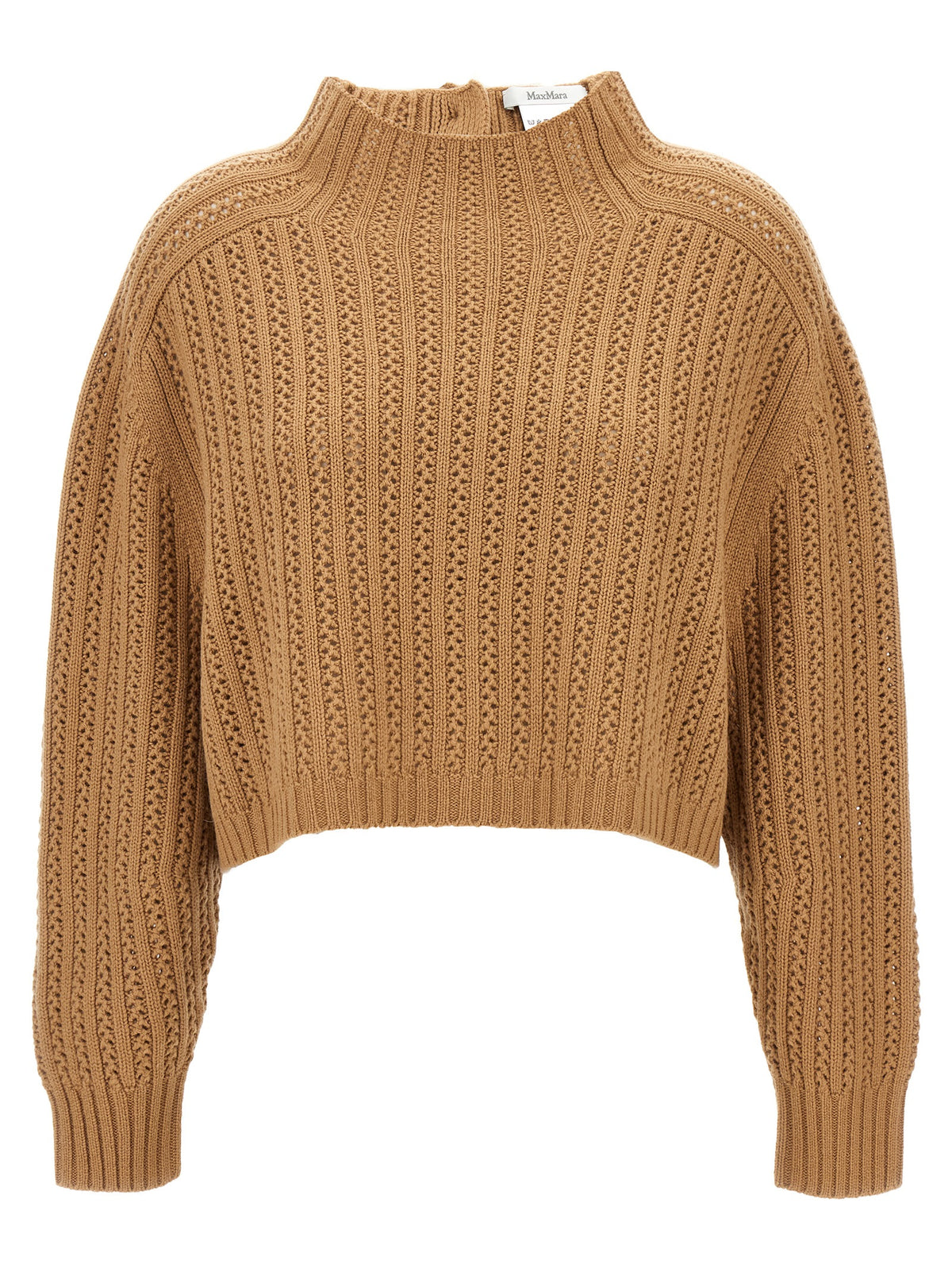 Max Mara Hodeida Beige Wool Cardigan