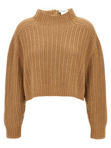 Max Mara Hodeida Beige Wool Cardigan