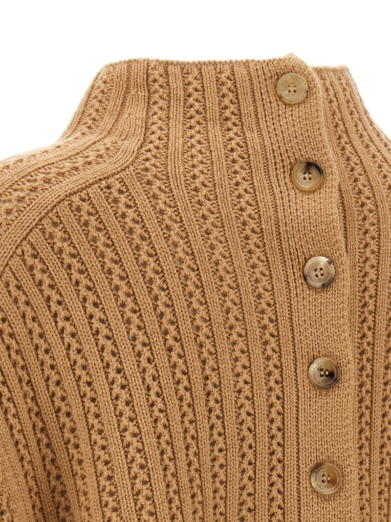 Max Mara Hodeida Beige Wool Cardigan