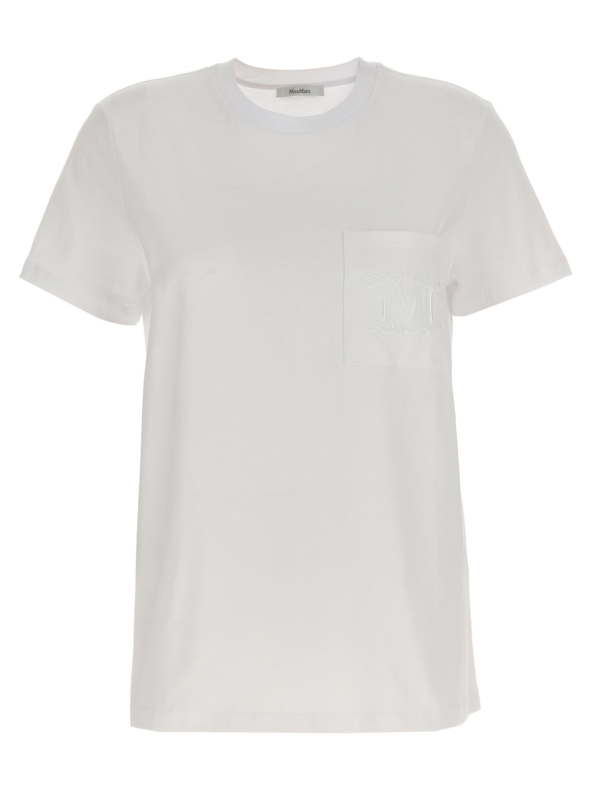 Max Mara Papaia White Cotton T-Shirt for Women