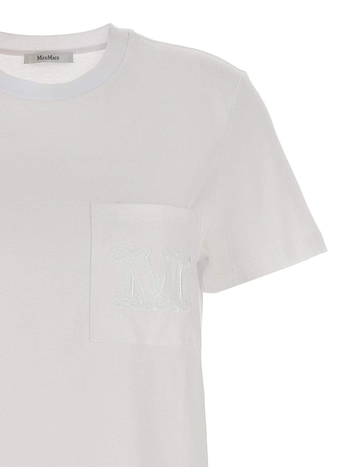 Max Mara Papaia White Cotton T-Shirt for Women