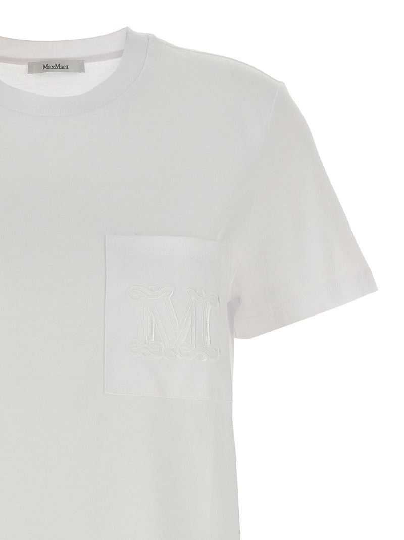 Max Mara Papaia White Cotton T-Shirt for Women