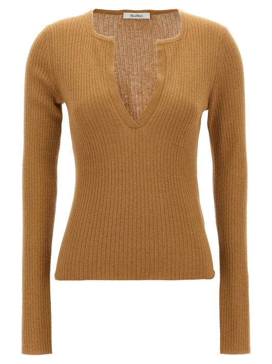 Gilet en Soie Beige Max Mara