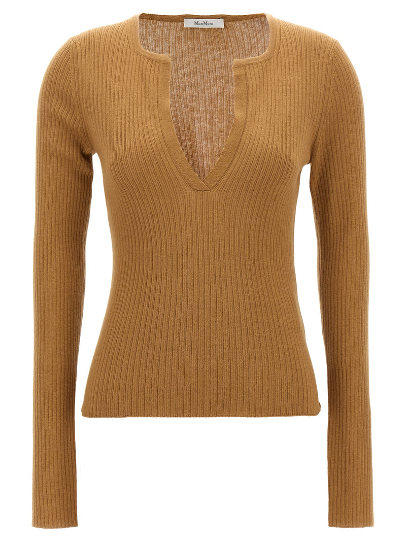 Max Mara Beige Silk Cardigan