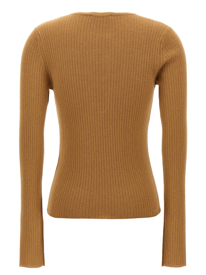Max Mara Beige Silk Cardigan