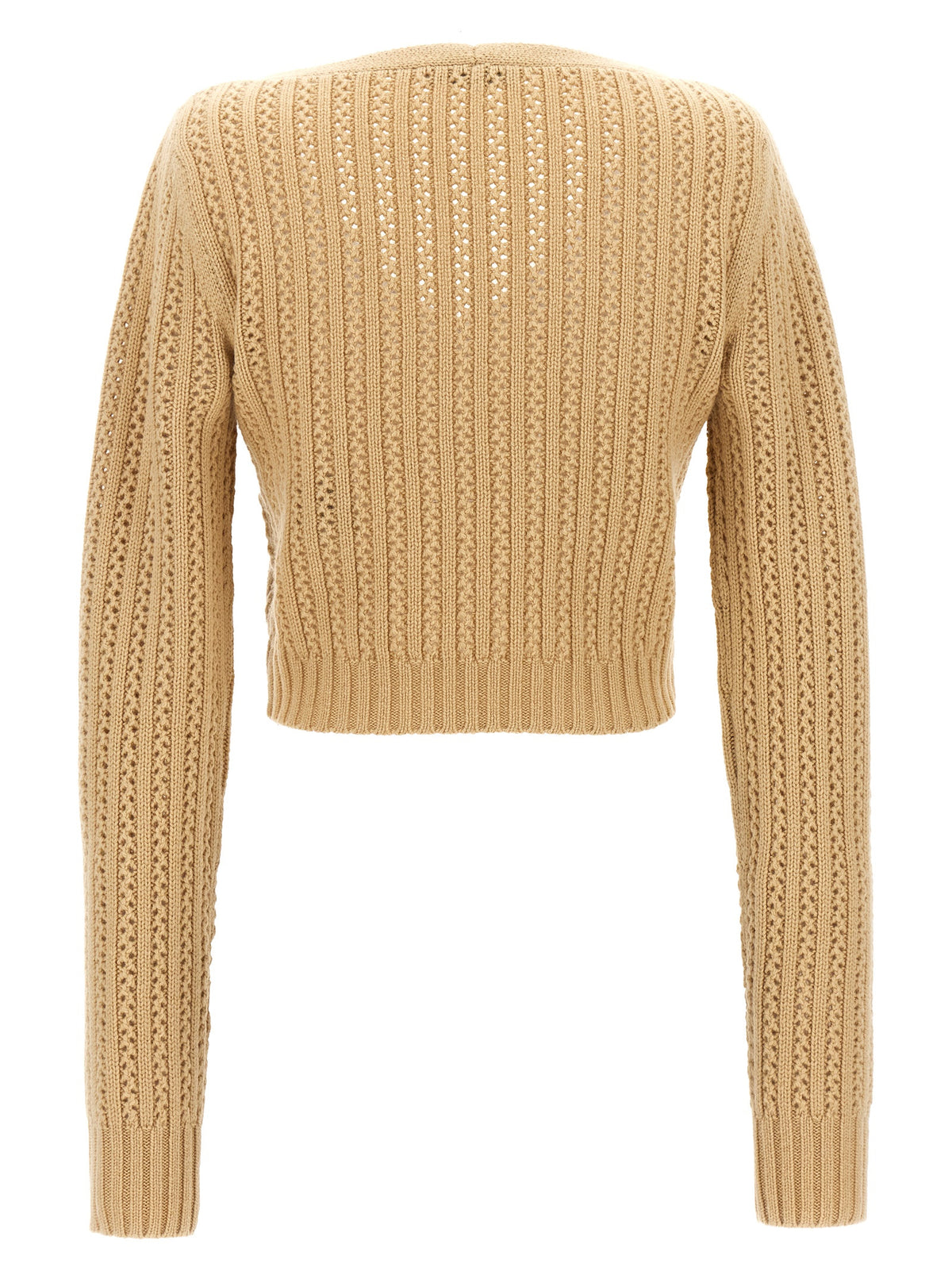 Max Mara Ifrem Beige Wool and Cashmere Cardigan