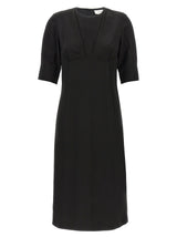 Sportmax Sele Black Viscose Midi Dress
