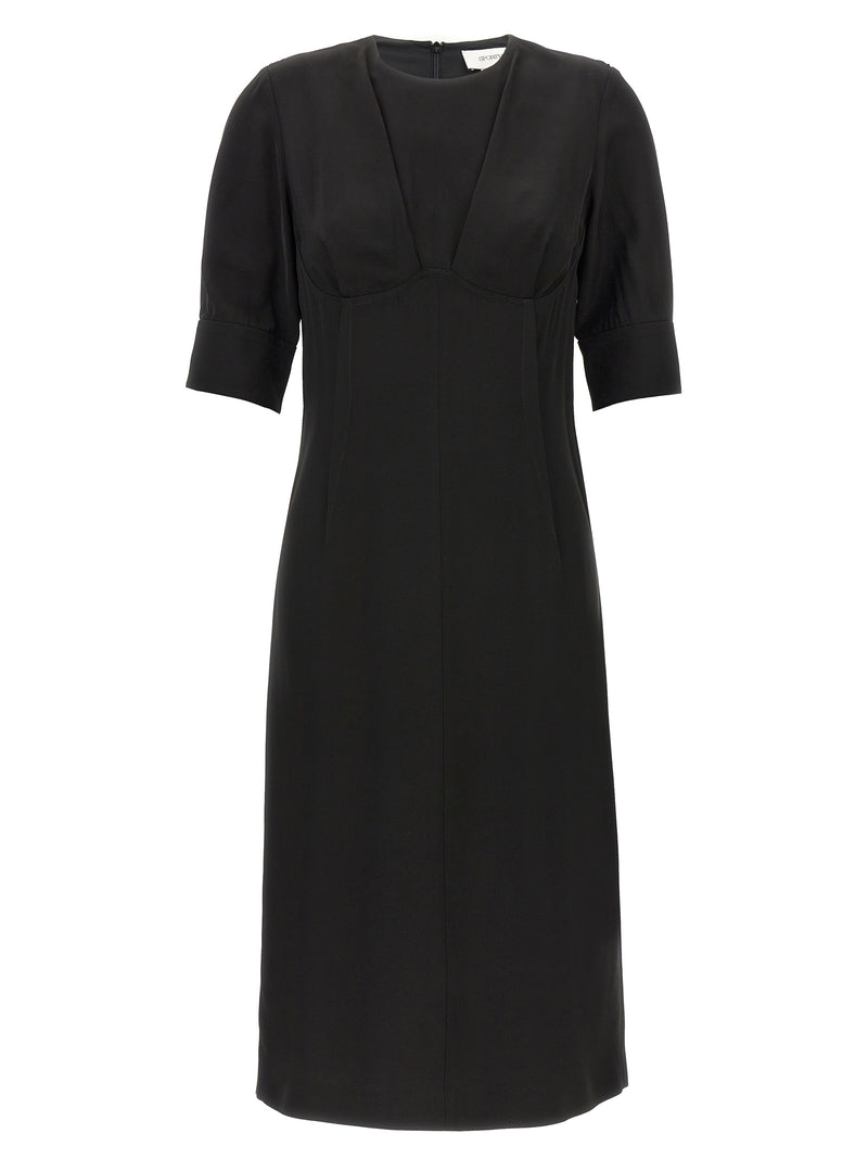 Sportmax Sele Black Viscose Midi Dress