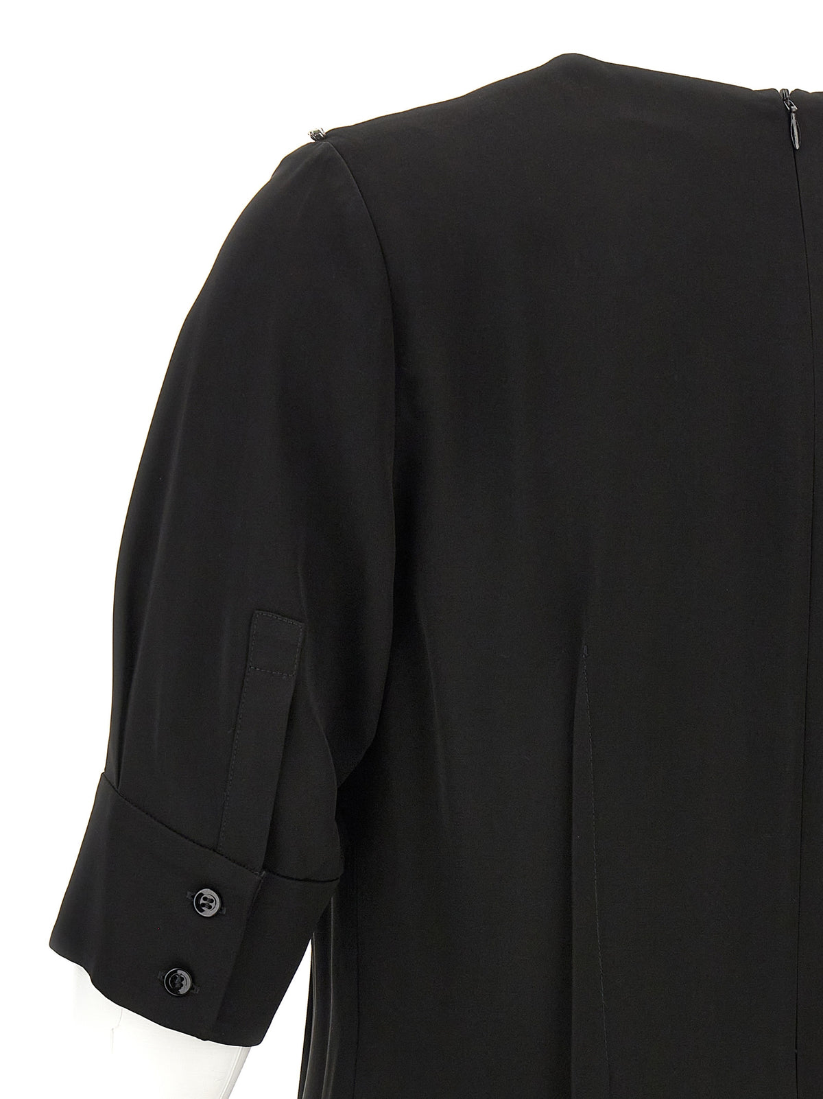 Sportmax Sele Black Viscose Midi Dress