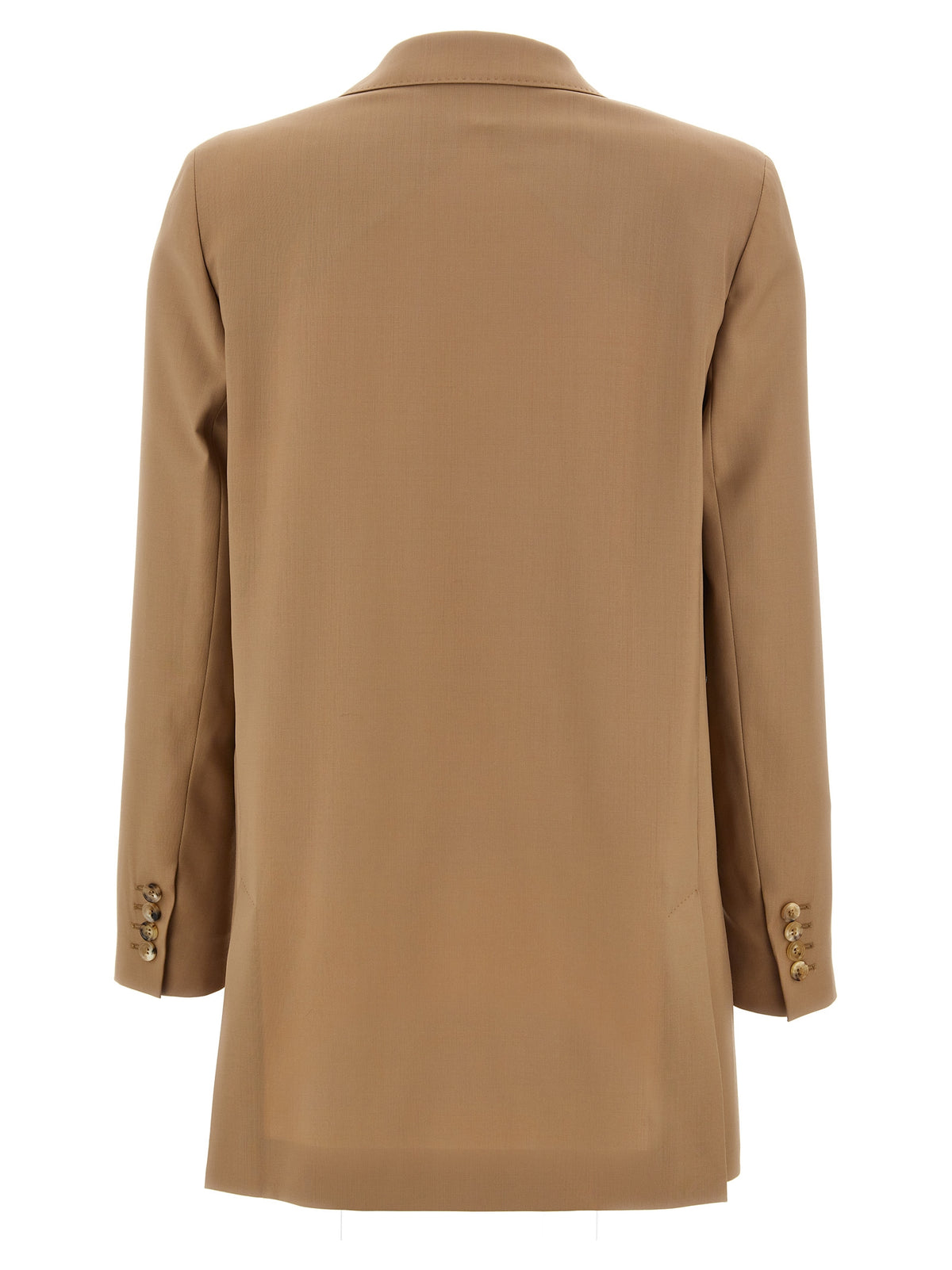 Max Mara Nebbie Beige Virgin Wool Blazer