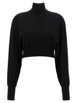 Sportmax Ululato Black Virgin Wool Cardigan for Women