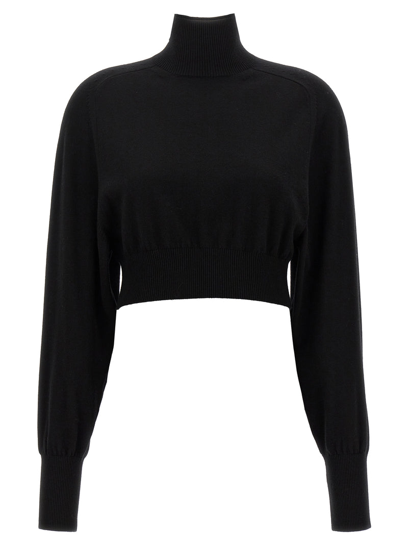 Sportmax Ululato Black Virgin Wool Cardigan for Women
