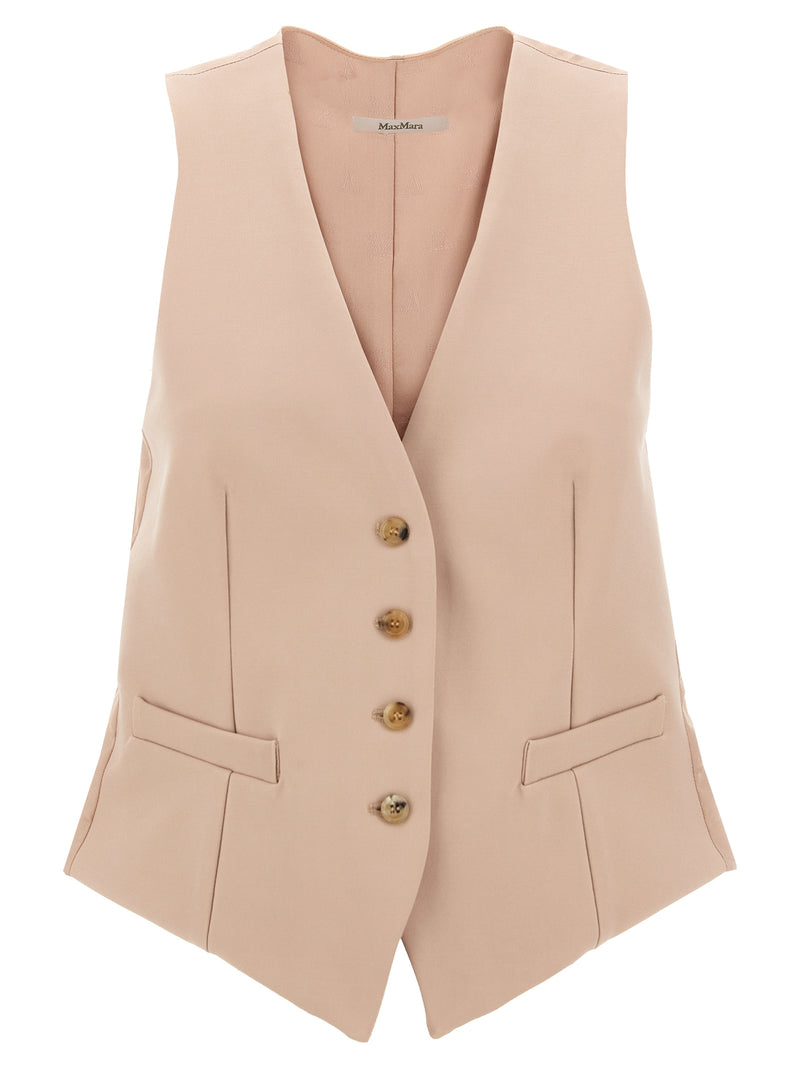 Max Mara Kiwi Multicolor Acetate Sleeveless Jacket