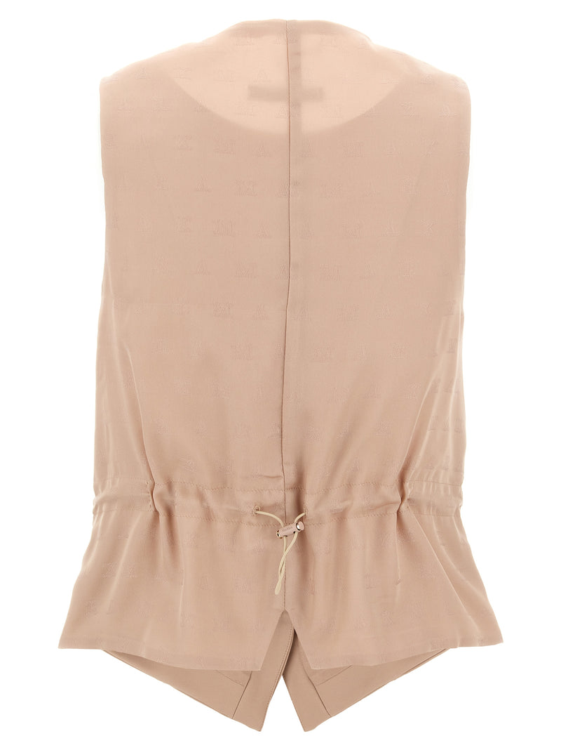 Max Mara Kiwi Multicolor Acetate Sleeveless Jacket