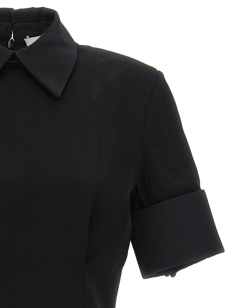 Sportmax Cipro Black Viscose Short Dress