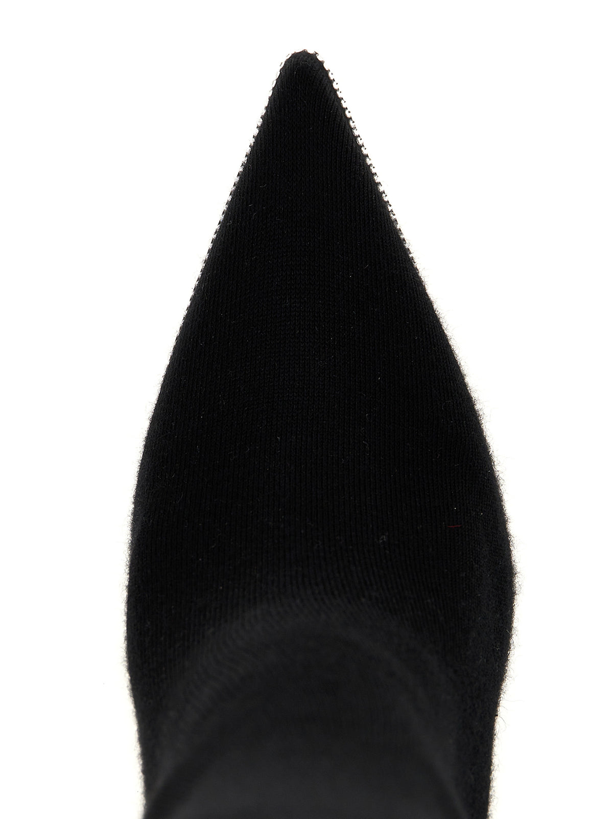 RENE CAOVILLA Black Leather Over The Knee Boots