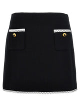 Moschino Bicolor Viscose Long Skirt