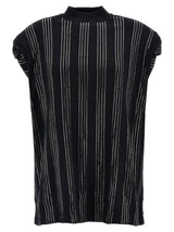 The Attico Laurie Black Cotton Short Dress