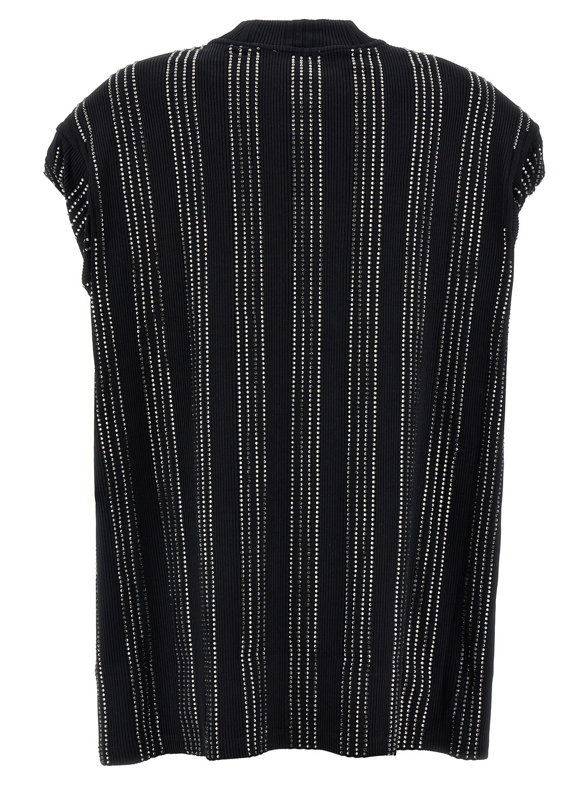 The Attico Laurie Black Cotton Short Dress