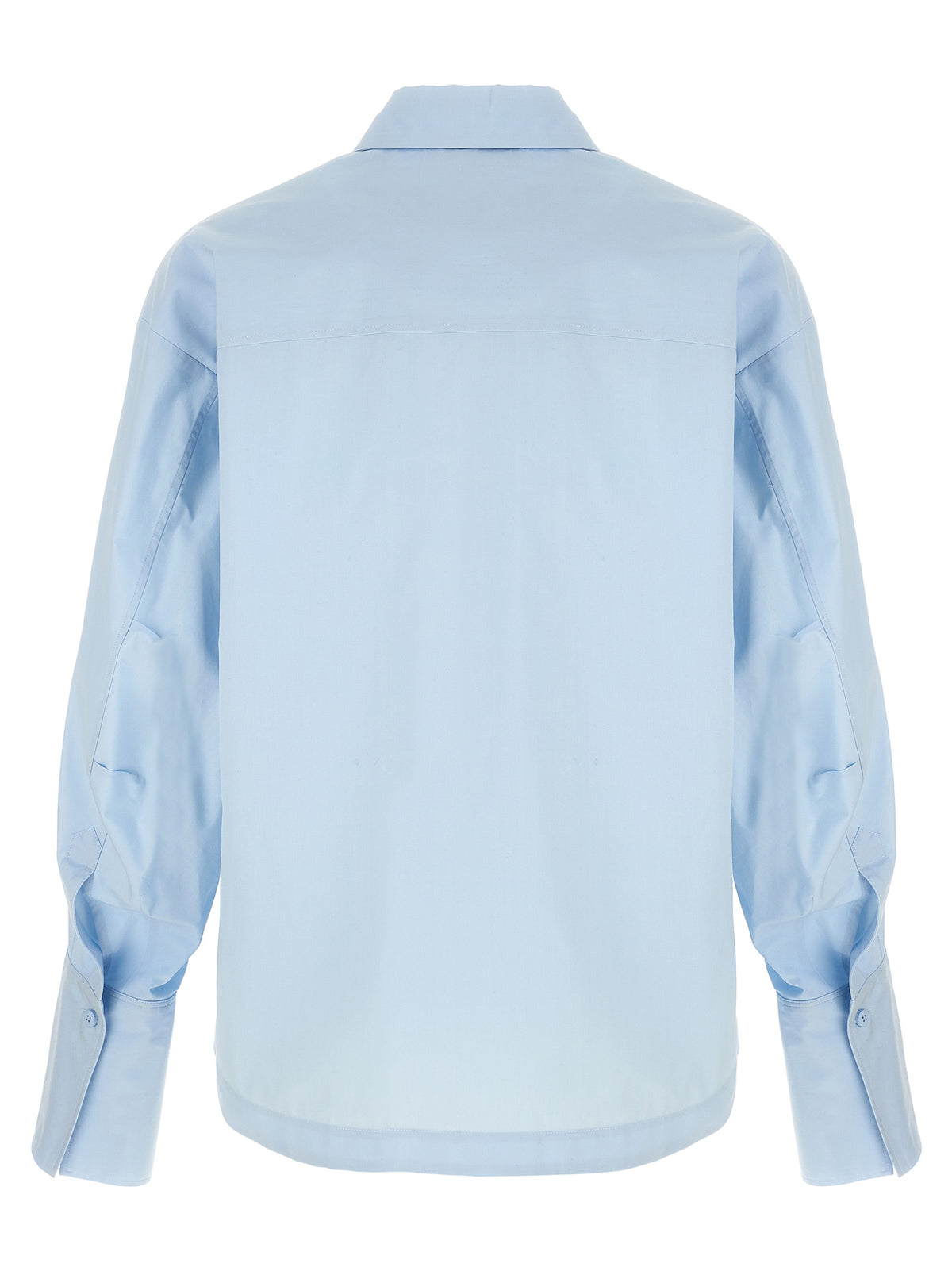 The Attico Eliza Blue Cotton Blouse